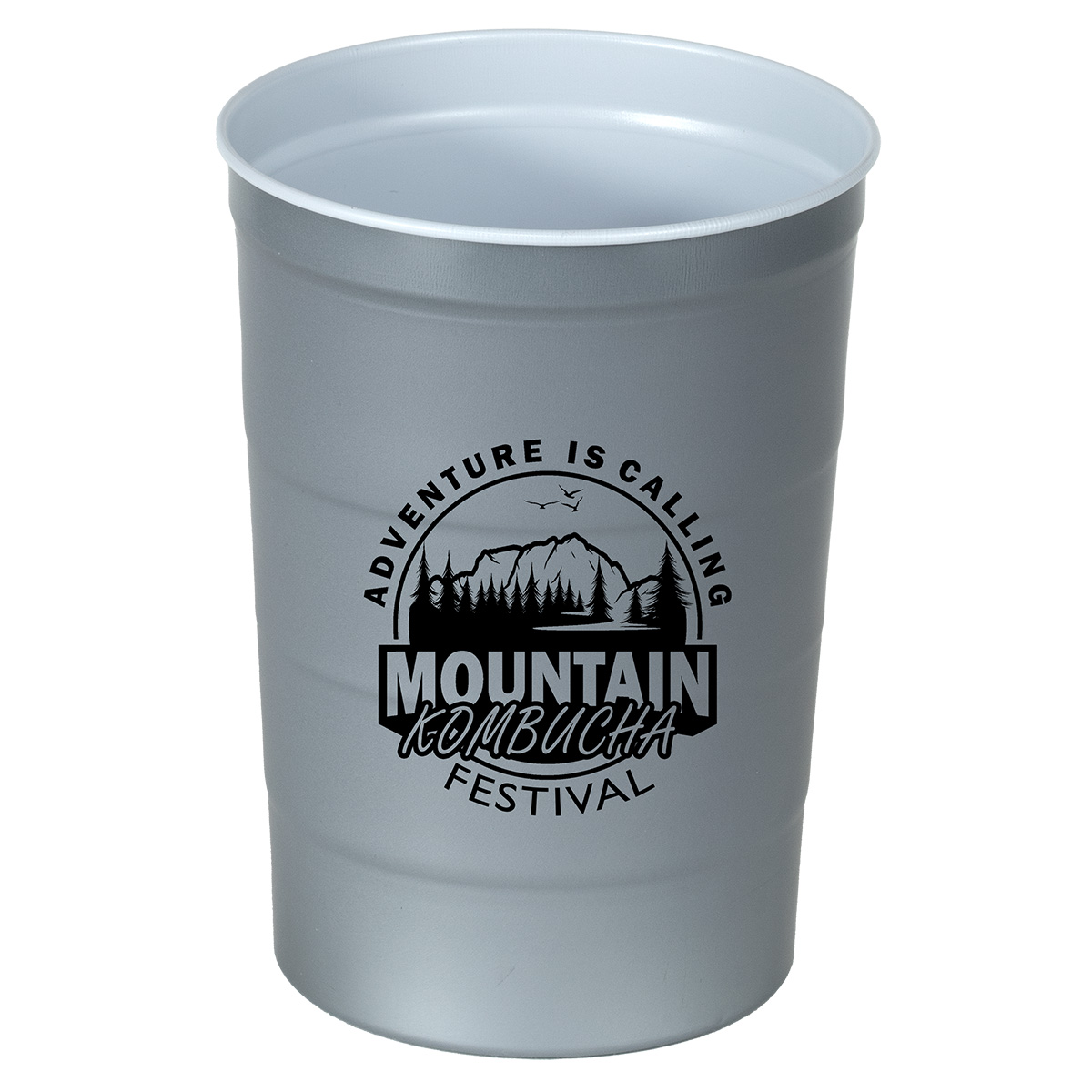 "THE COOL STEEL BEVERAGE CUP" 16 oz Reusable Recyclable Cup